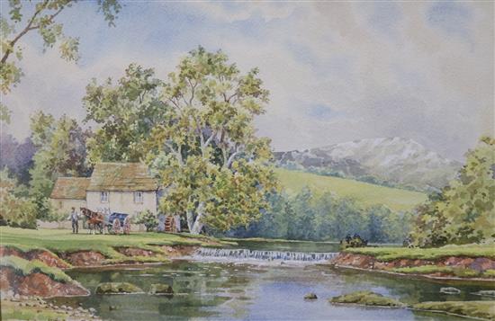 Attributed to Arthur Perigal, watercolour, 34 x 50cm